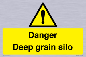 Danger Deep grain silo